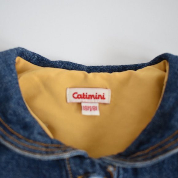 Catimini Denim Jean Dress with  Embroidered Details 18 Months (81 cm) - Picture 6 of 8